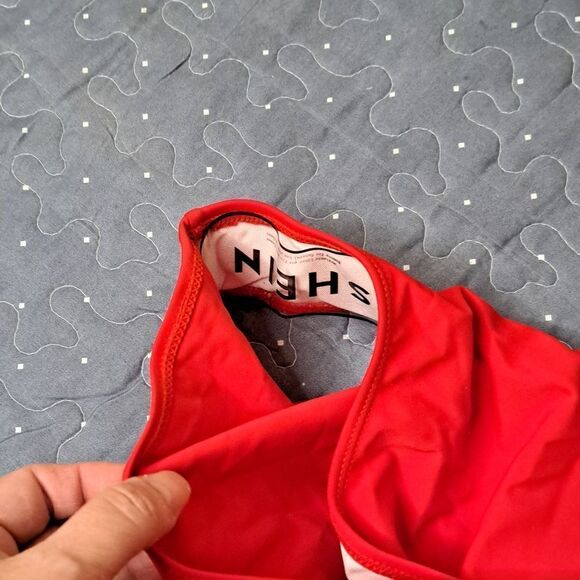 SHEIN red one piece bathing suit - Picture 4 of 4